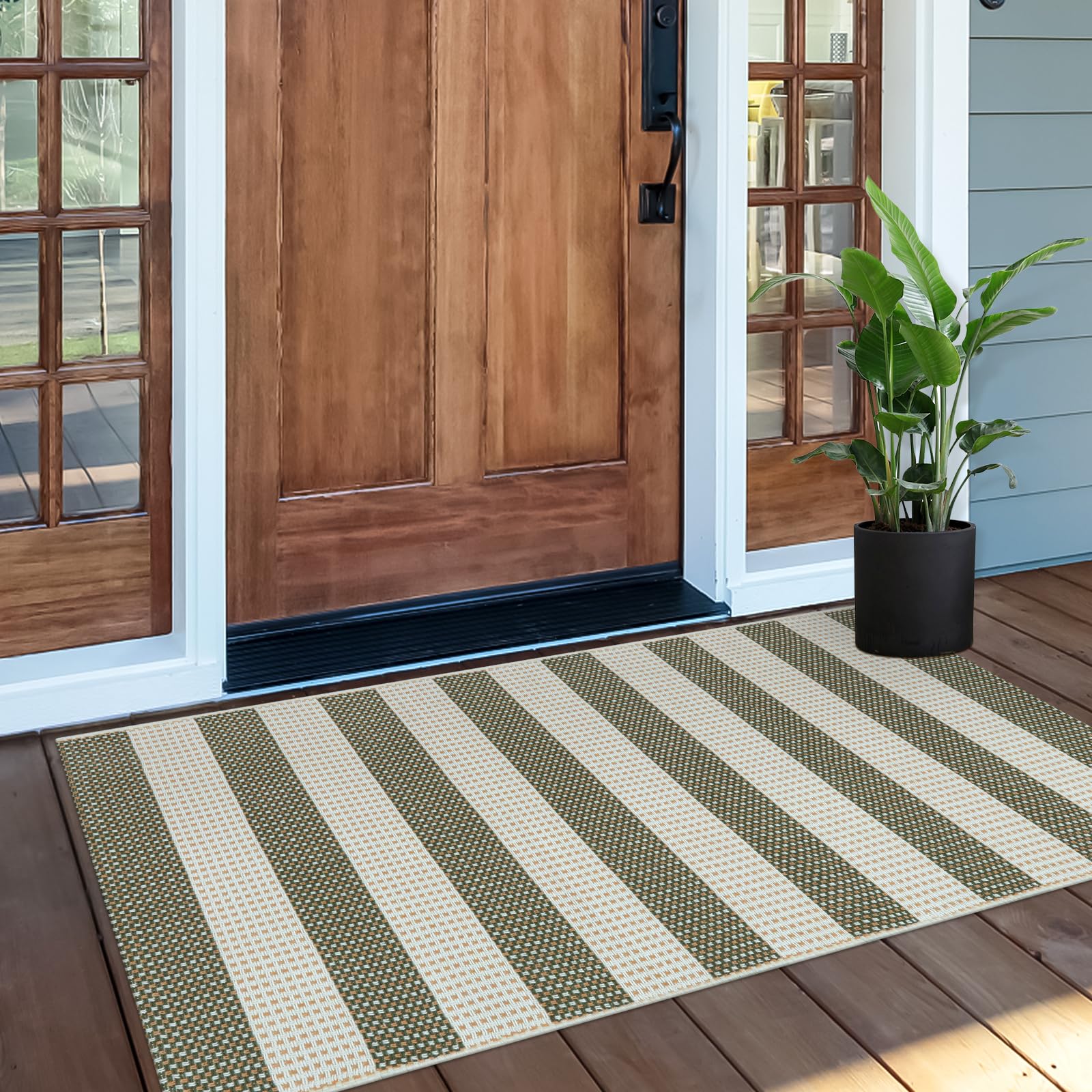 Amazon.com: OJIA Striped Rug 24