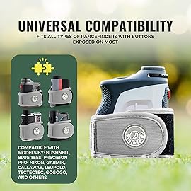 Stripebird - 2.0 Slim Golf Magnetic Rangefinder Strap (Gray - Form Fitting & No Buckle Strap)