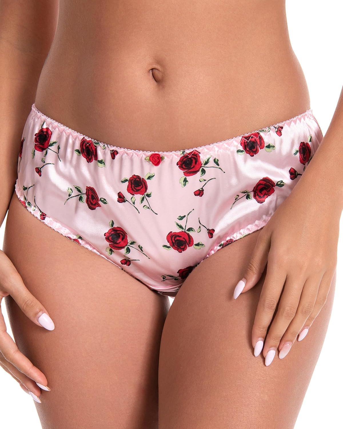 Satini Silky Satin Briefs - Soft Elastic Trim, Comfortable Elegant Lingerie, Sissy Panties