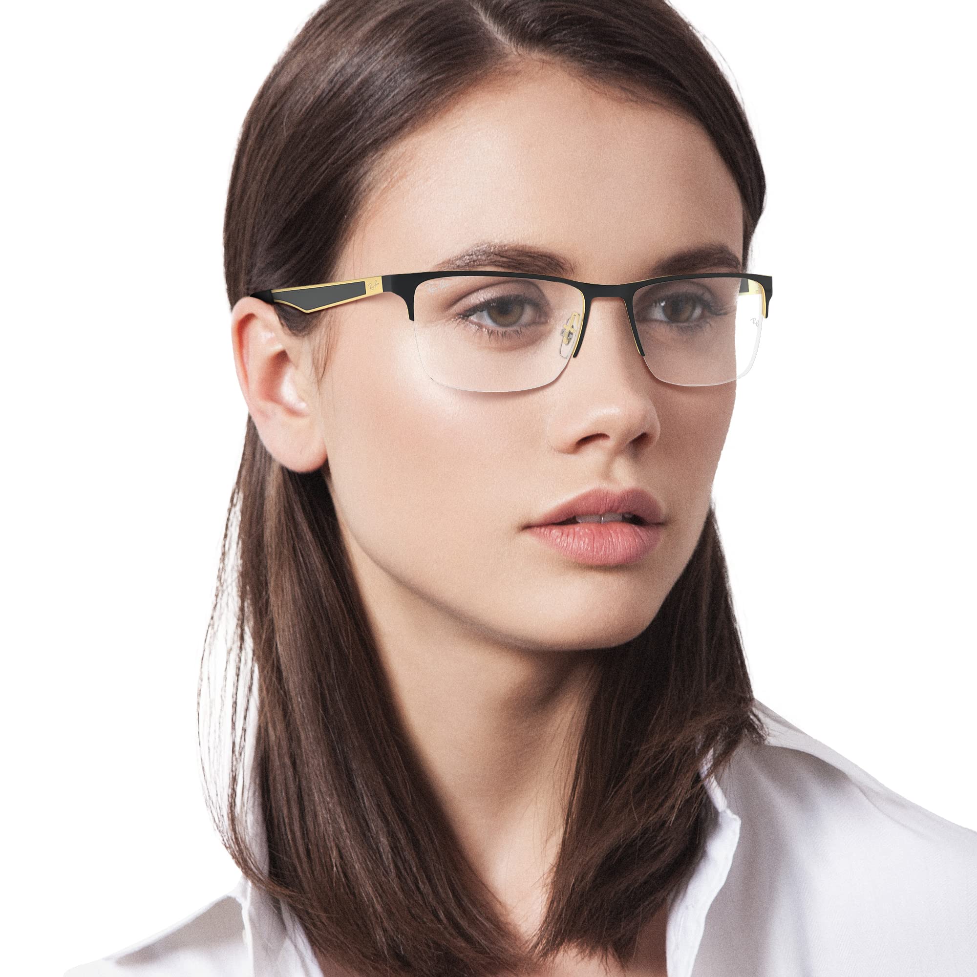 Ray-Ban Herren 0rx 6335 2890 56 Brillengestell, Gold (Gold Top On Black)