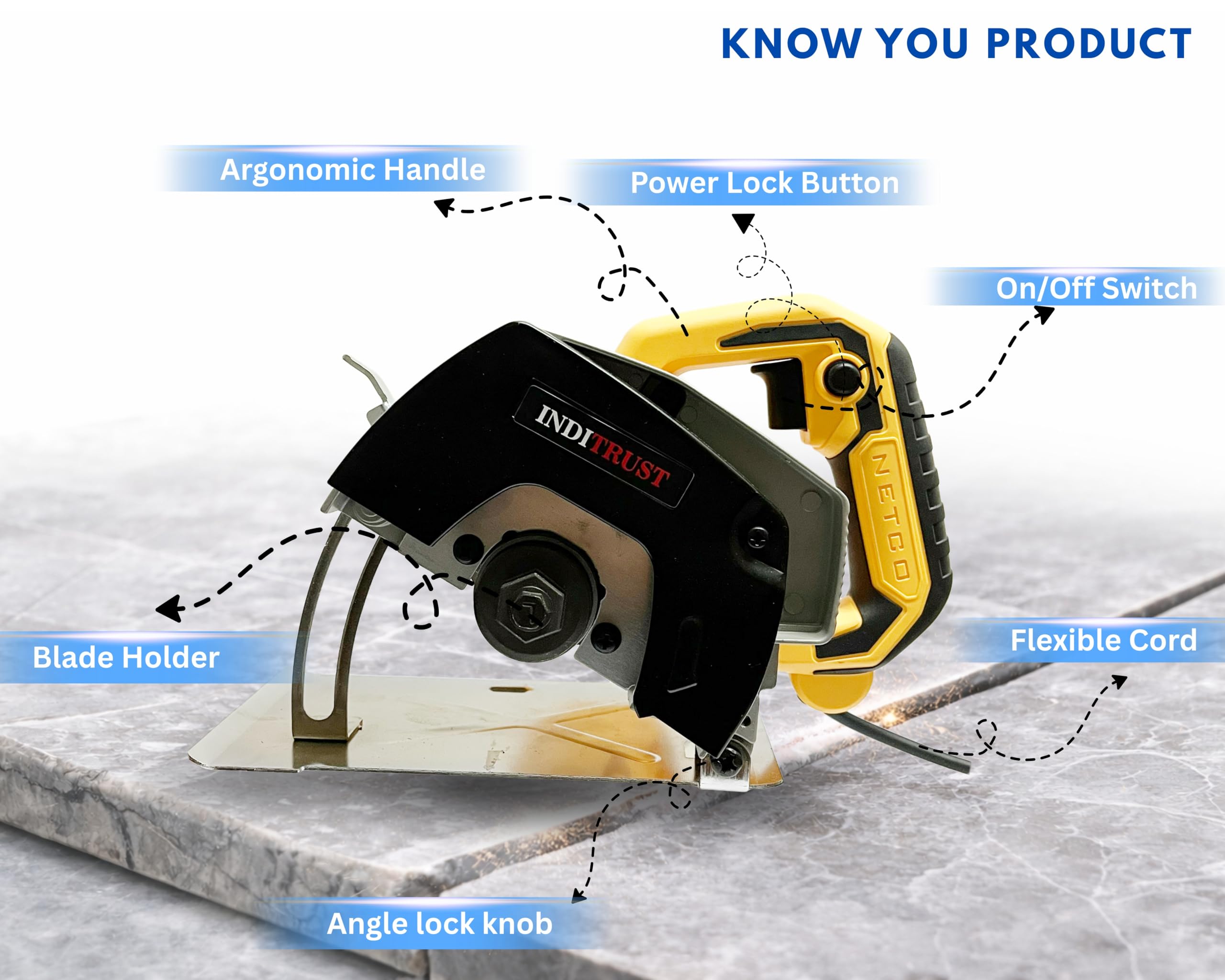 Marble Cutter Machine - 1400W High Speed -4