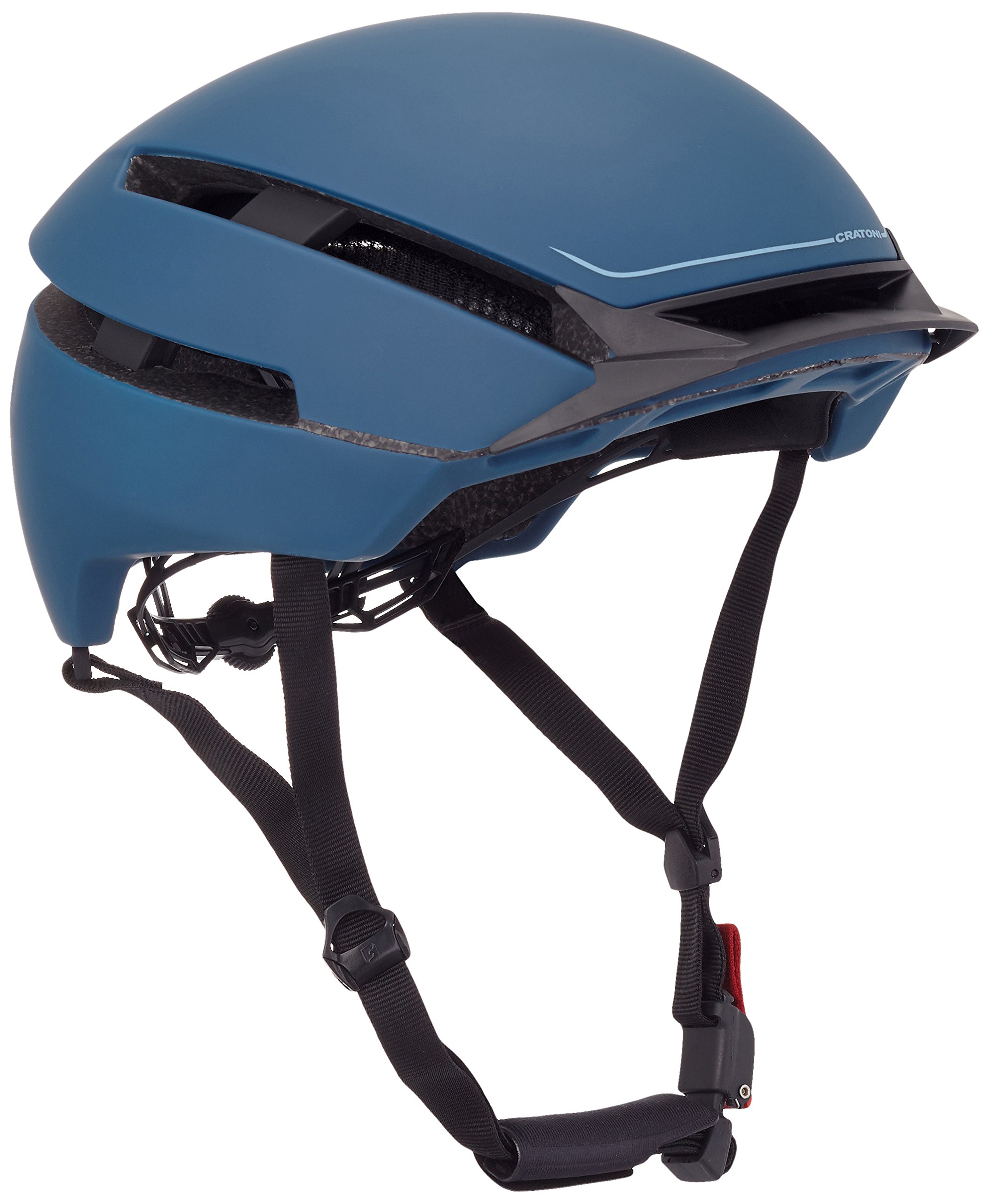 Cratoni Fahrradhelm C-Loom, Blau (Blue/Rubber), Gr. 53-58 cm/S-M Sport & Freizeit
