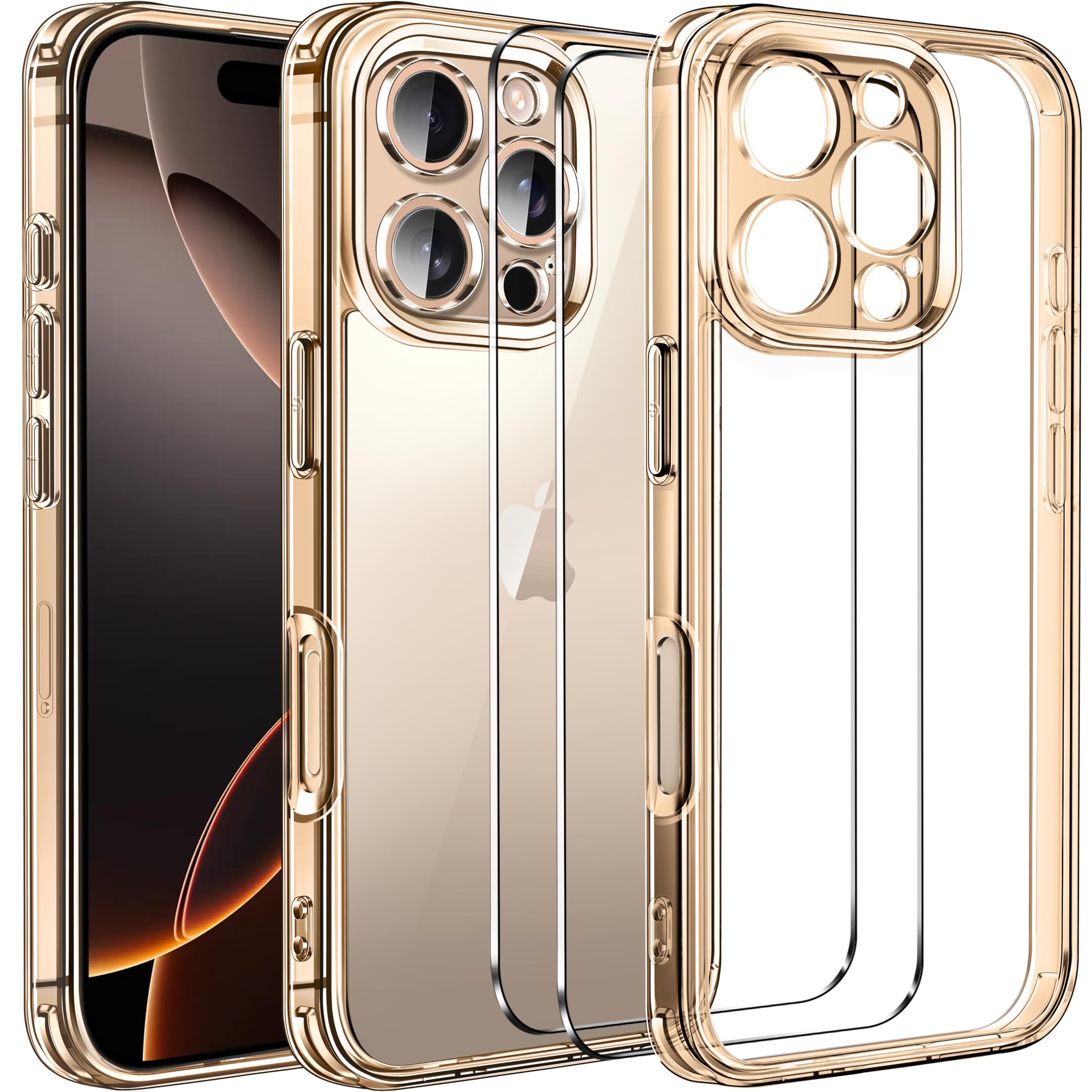 ivoler Clara Funda para iPhone 17, con 2 Piezas Cristal Templado, [Protección Militar] Anti-Amarillo Carcasa Antigolpes Bumper Case Cover - Transparente — view 136
