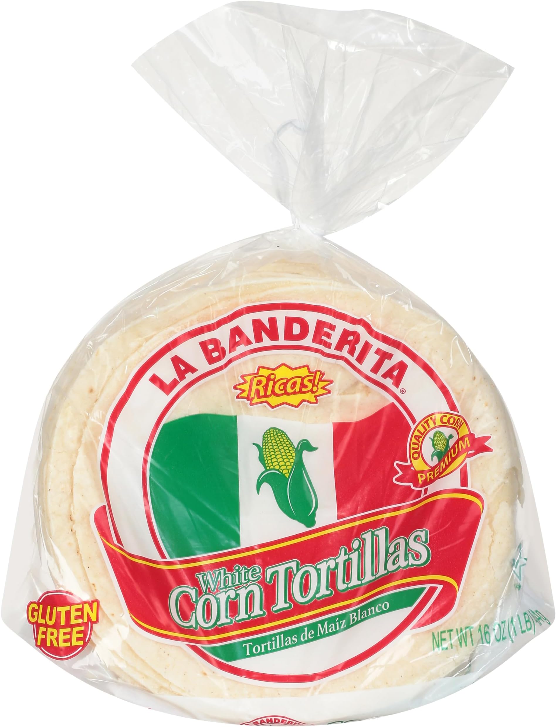 La Banderita White Corn Tortillas, 18 ct