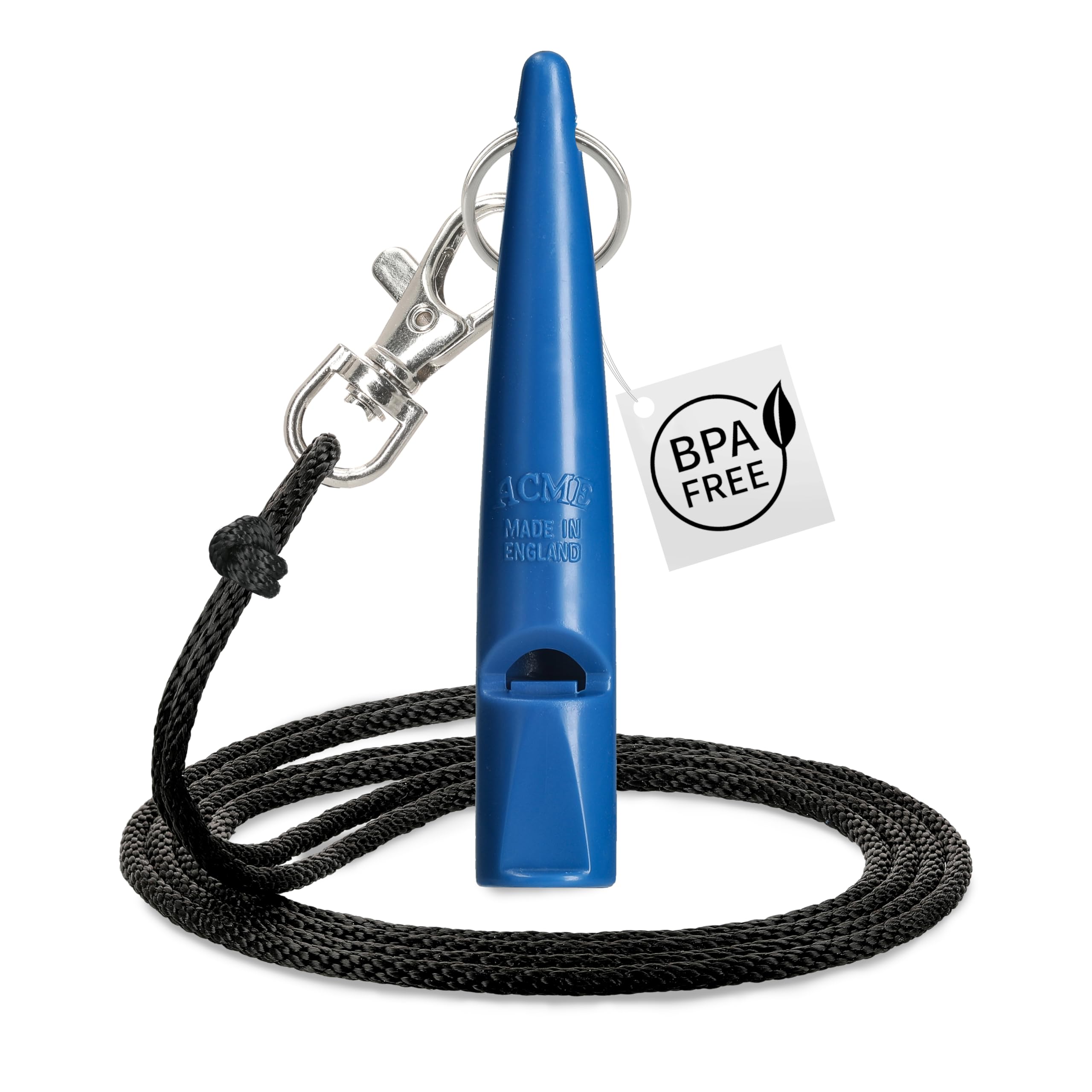 ACME Hundepfeife No. 210,5 + GRATIS Pfeifenband | Hörbar für alle Hund - laut und weitreichend | Für professionelles Rückruf Hundetraining (Snorkel Blue)