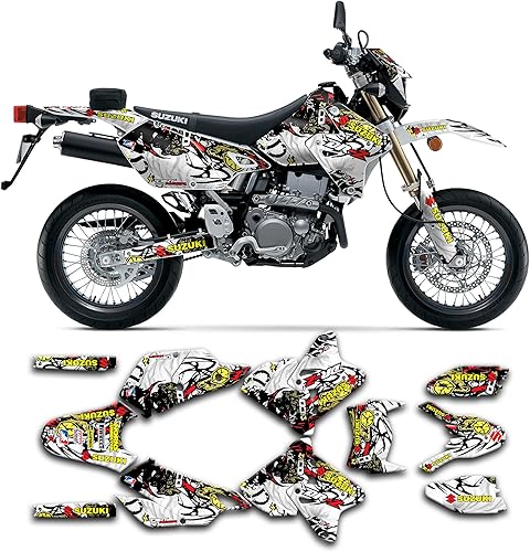 Miniatura 31 de Juego de calcomanías Kungfu Graphics personalizadas para Suzuki DRZ 400 SM Supermoto 1999, 2000, 2001, 2002, 2003, 2004, 2005, 2006, 2007, 2008,