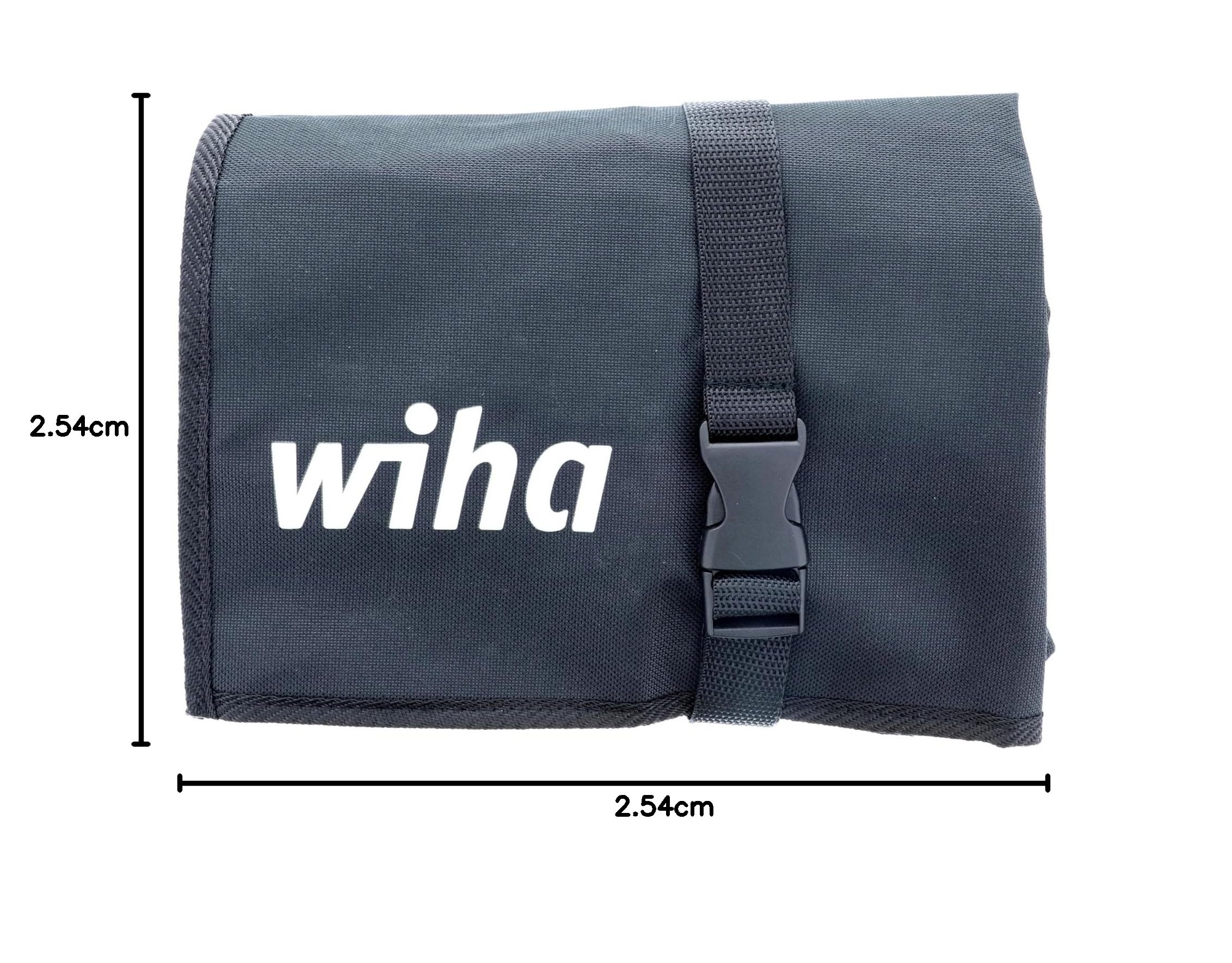 Wiha 32986 Aislamiento Industrial Alicates/Drivers Situado en la bolsa Roll Out, de 11 piezas