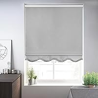 Vista 1 de CHICOLOGY Persianas enrollables opacas personalizables, sin cordón, para el hogar, tratamientos de ventana, persianas de puerta, persianas opacas