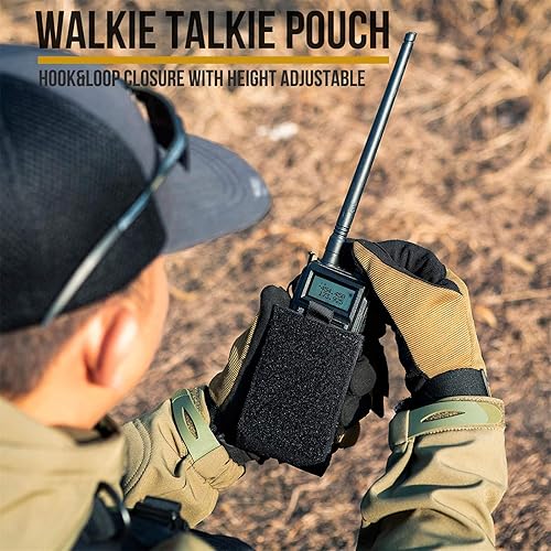 Miniatura 6 de OneTigris Funda de radio para BaoFeng UV-5R BF-F8HP Nylon MOLLE bolsa para Walkie Talkie