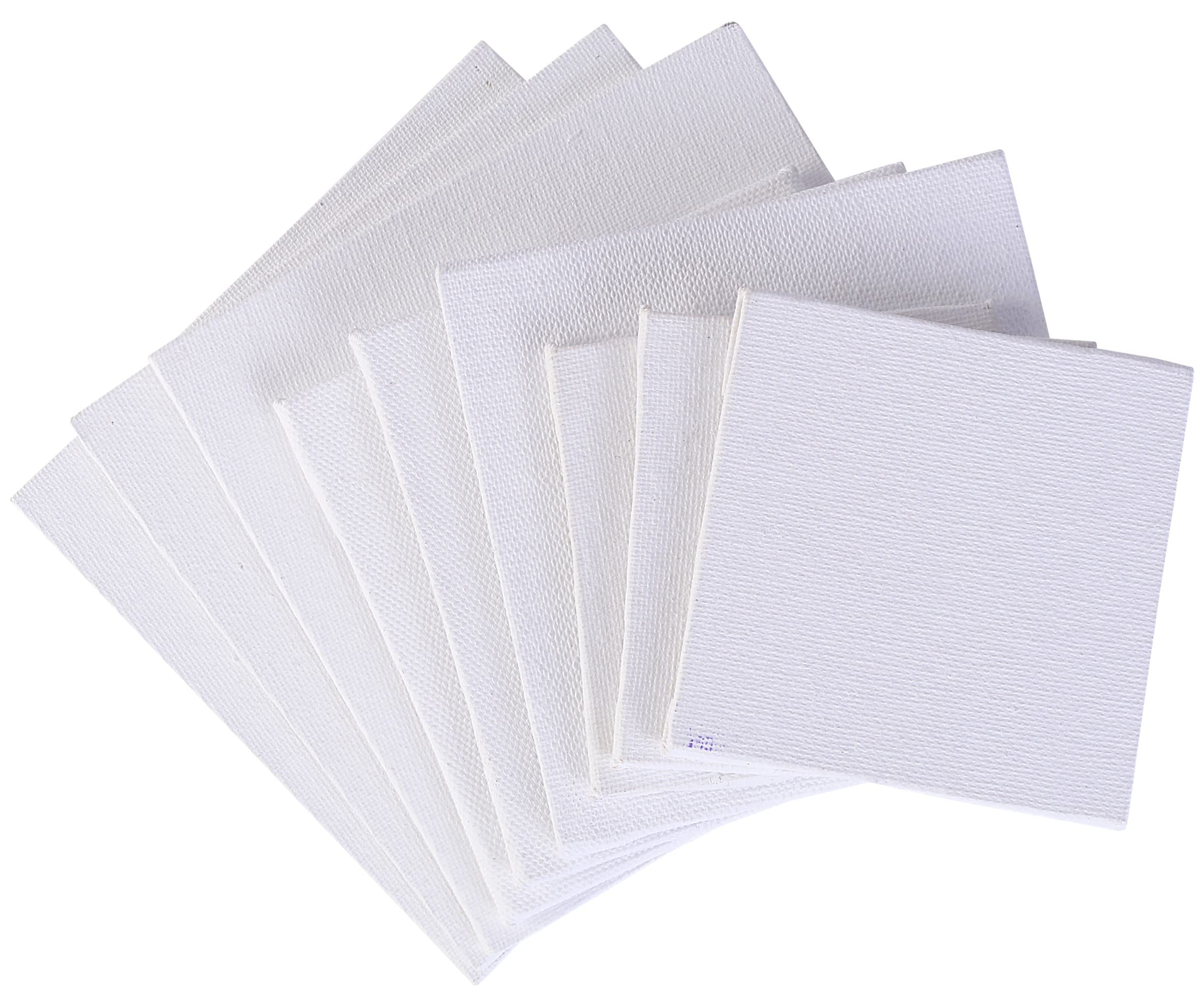 Amazon Brand – Umi 9 Pc Combo Cotton Canvas Boards 3 x3,4 x 4 and 5 x 5 inch (3pc Each)