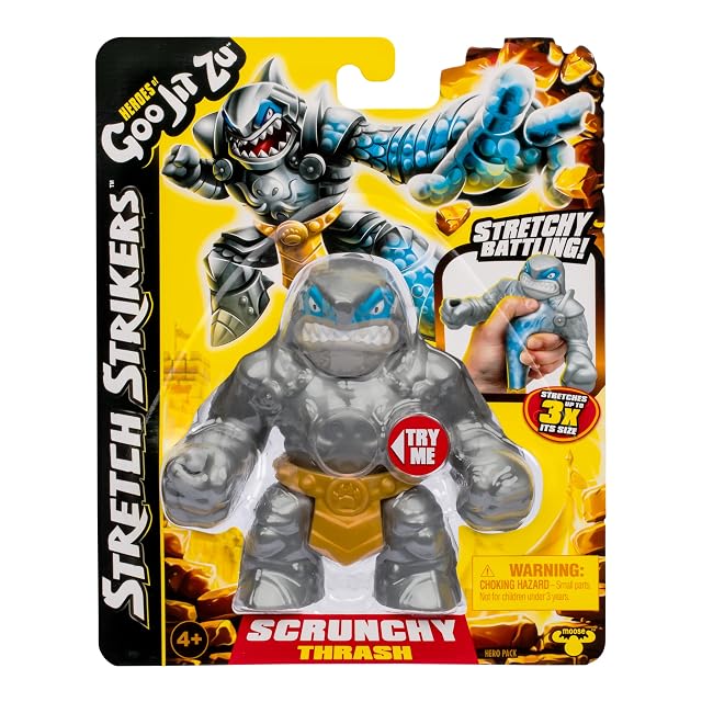 Foto 2 de 7 de Heroes of Goo JIT Zu Stretch Strikers Hero Pack, Figura de acción elástica Thrash, Relleno único de Goo
