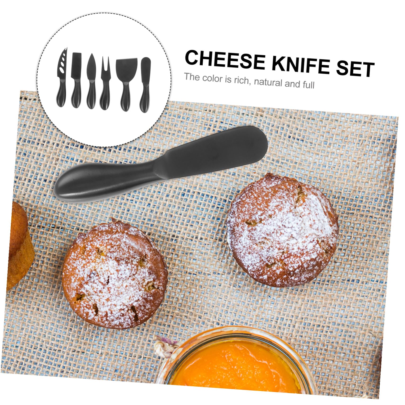 6 Stück Teiliges Edelstahl Käsemesser mit Ergonomischen Griffen Vielseitige Käseschneider für Haushalt und Gastronomie Rostfrei Leicht zu Reinigen und Sicher Handhabung