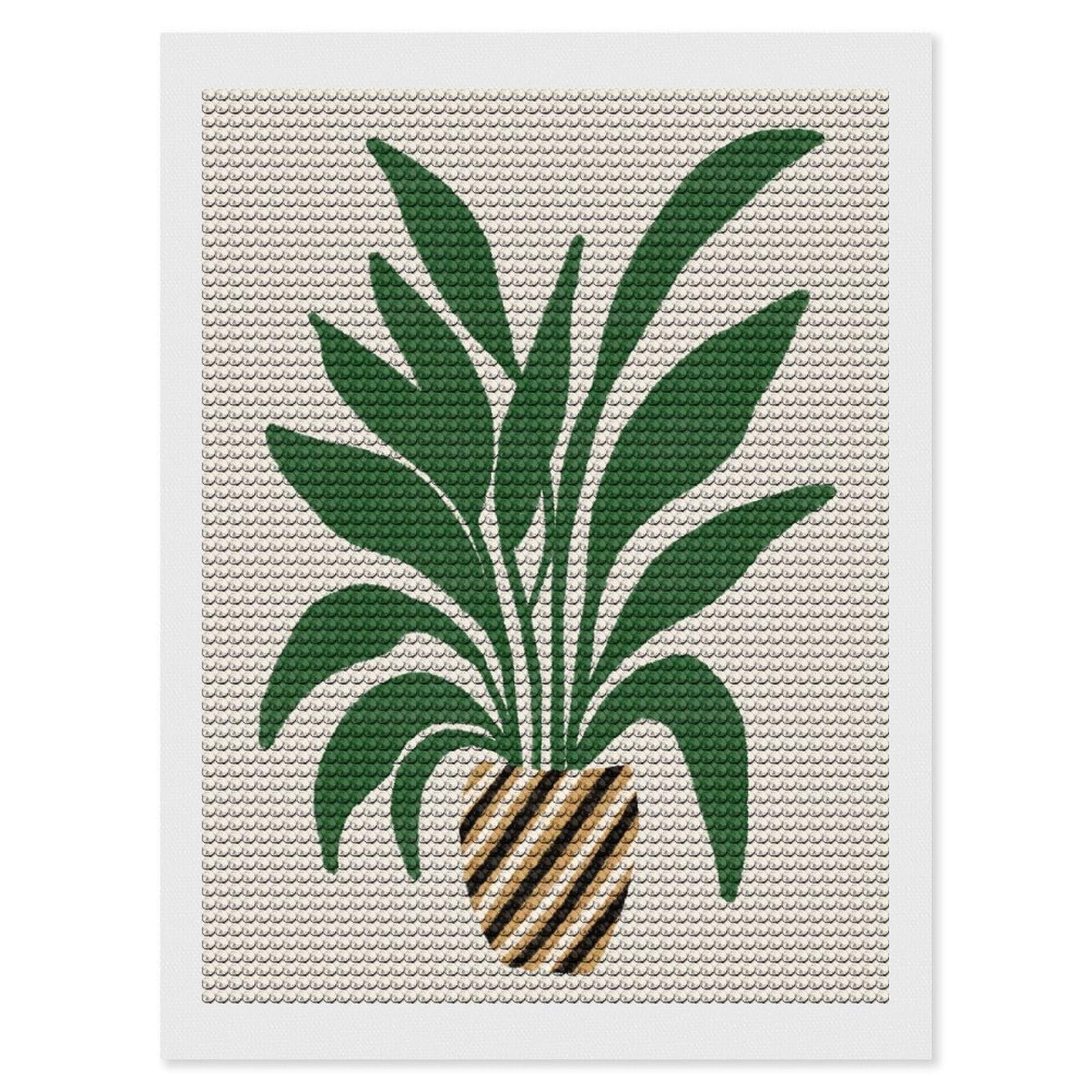 Junmoney Strelitzia Plant 5D Diamond Painting Kit 12"x16", Relaxing DIY, Mindful Craft Project, Full Kit Included, Thoughtful Present