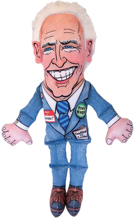 Pet Supplies Fuzzu Joe Biden Political Parody Novelty Durable Dog Chew Toy With Squeaker Large 17 Amazon Com