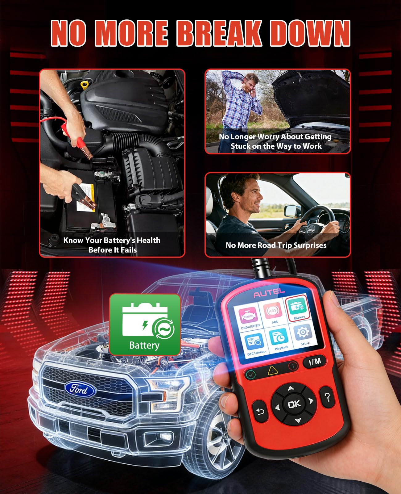 Amazon.co.jp: Autel OBD2 スキャナー AutoLink AL549:2024 エンジン