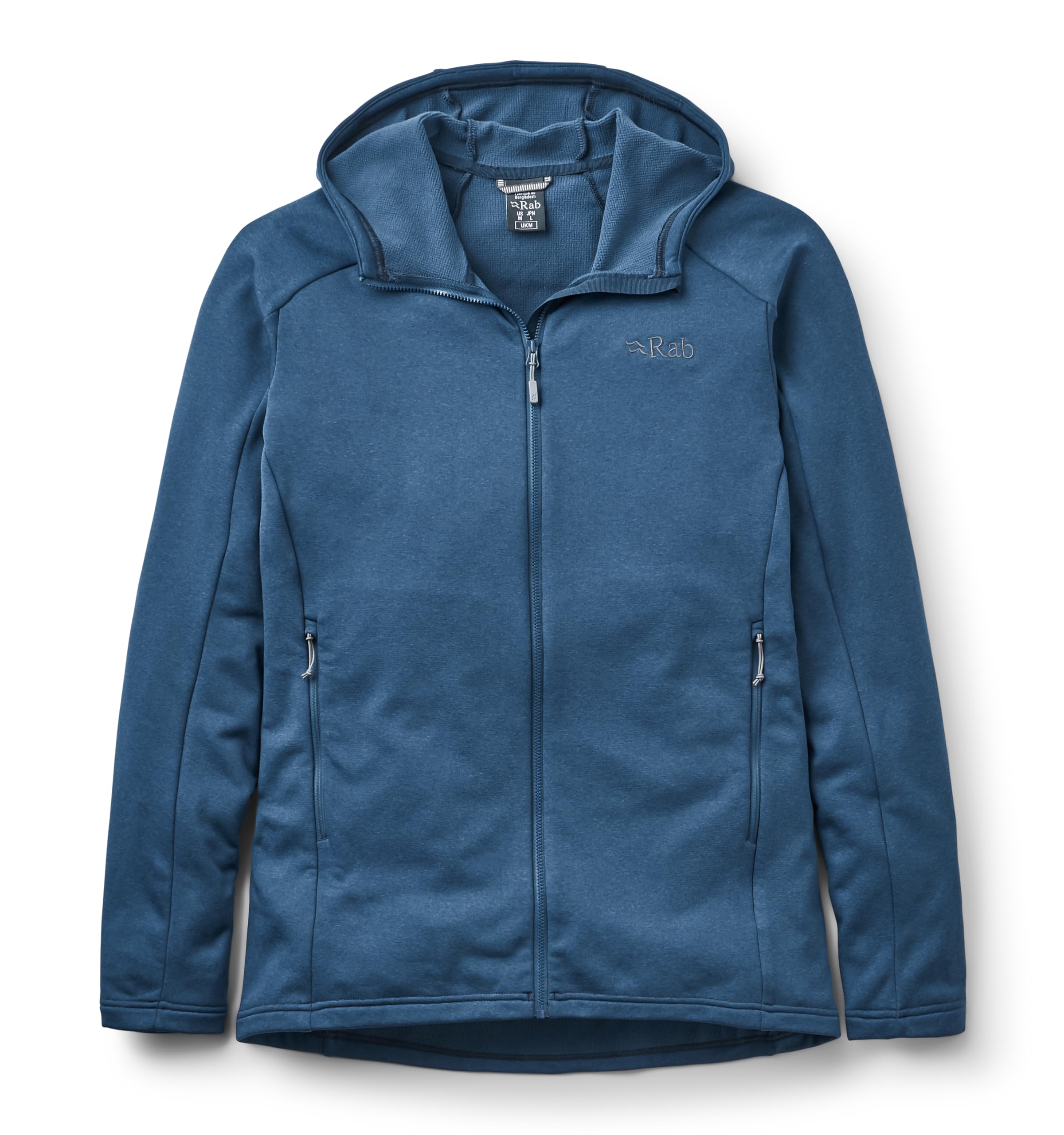 Rab Men's Covex Hoody - Warm Midweight Fleece Jacket for Hiking, Climbing, & Skiing - Tempest Blue - Large