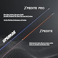 Vista 4 de EOW XPEDITE PRO Cañas de pescar telescópicas portátiles de fundición y spinning, 24T en blanco de carbono y punta de carbono sólido, mango