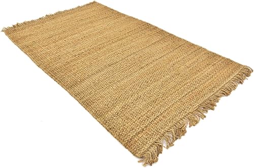 Miniatura 5 de Unique Loom Chunky Collection de yute área de 5 x 8 Rug (5 'x 8')