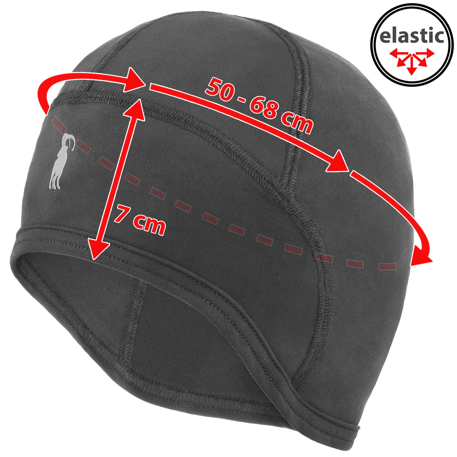 ALPIDEX Bonnet Velo Calotte Cyclisme Termique Velo Moto Skull Cap Couvre Oreilles Homme Femme