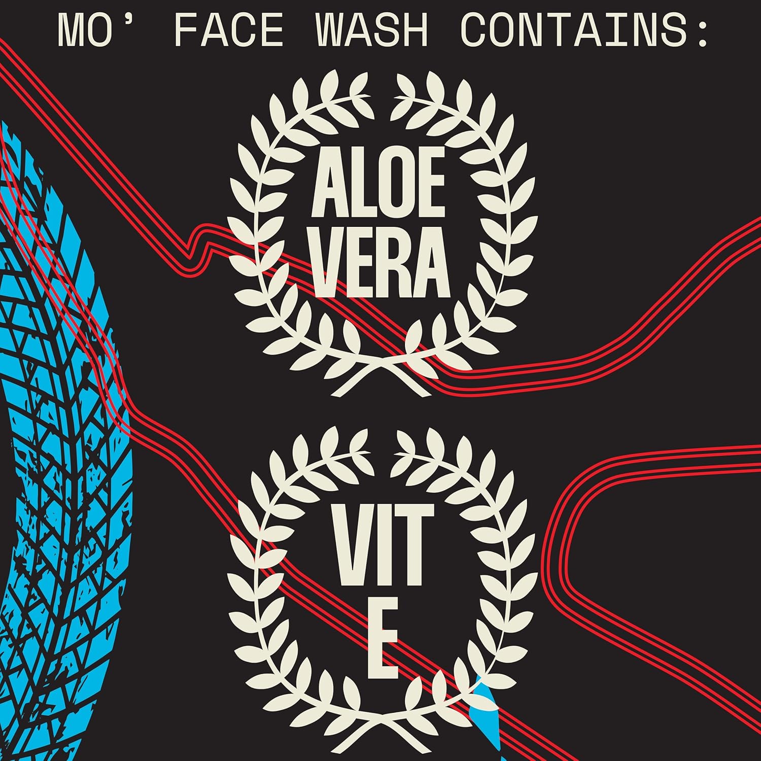 Mo' Handsome Premium Men's Face Wash – Deep Cleaning & Hydrating High Performance Cleanser for Active Men | Removes Dirt, Oil & Sweat – Aloe Vera & Vitamin E for Nourished, Protected Skin