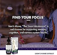 Vista 5 de Host Defense Extracto de Melena de León de Hongos - Suplemento Líquido de Melena de León para la Salud del Cerebro - Soporte de Hongos