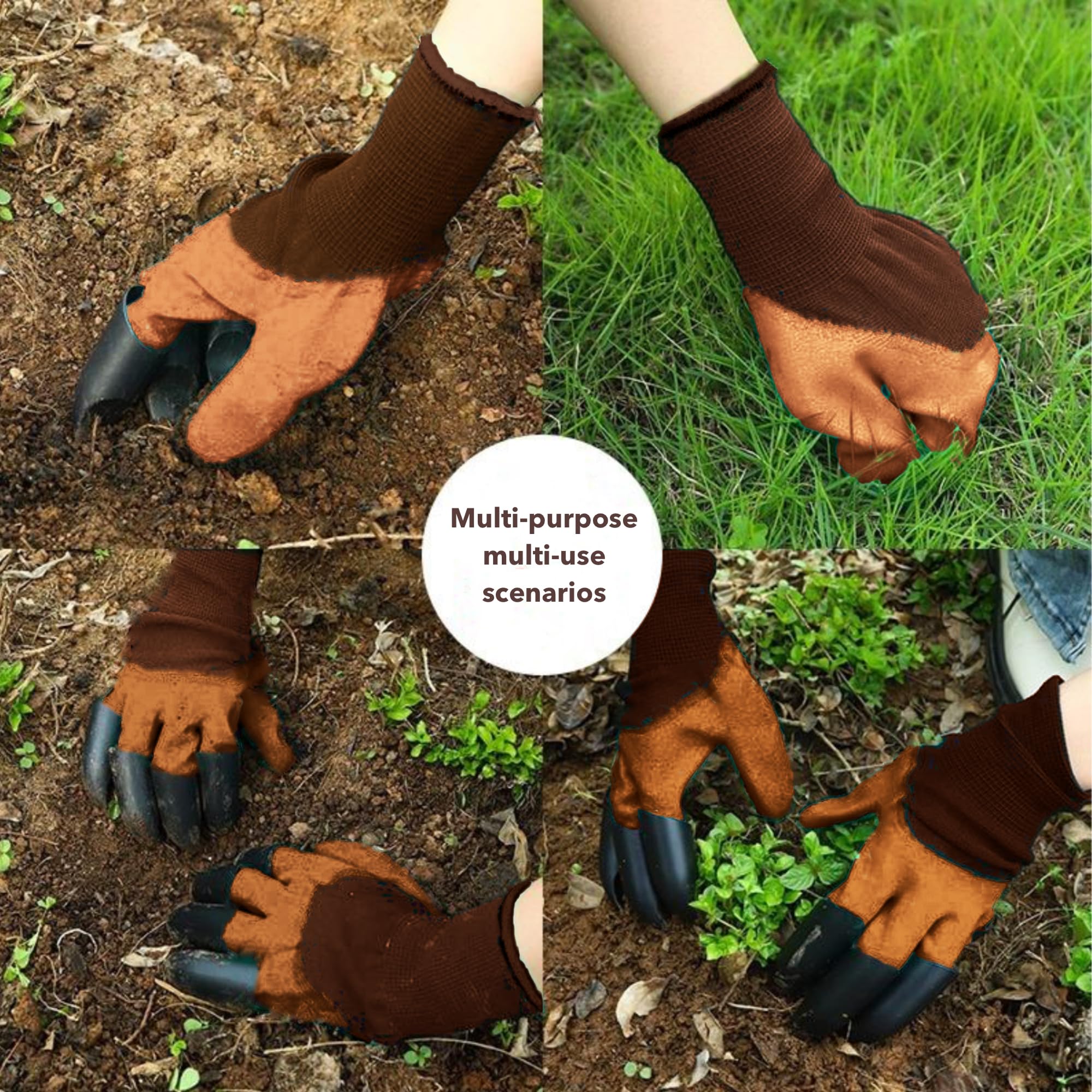 Couteau Désherbeur En Acier Inoxydable, 2 Pièces, Poignée Ergonomique