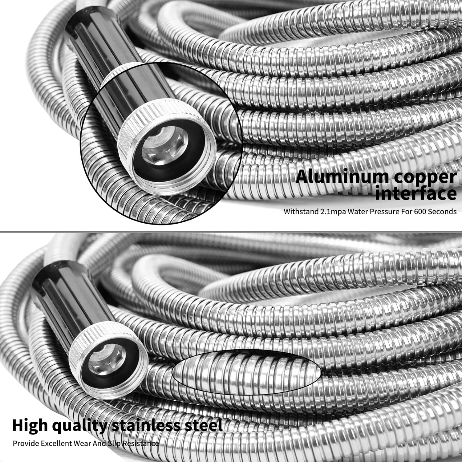 FrutPunch Garden Hose 50 FT, Non-Expanding, 10 Functional Nozzles, Garden Hose Anti-Kink, Heavy Duty Flexible Water Hose 50 ft Suitable for Outdoor, Yard, Lawn, Car Washing and Other Scenes.