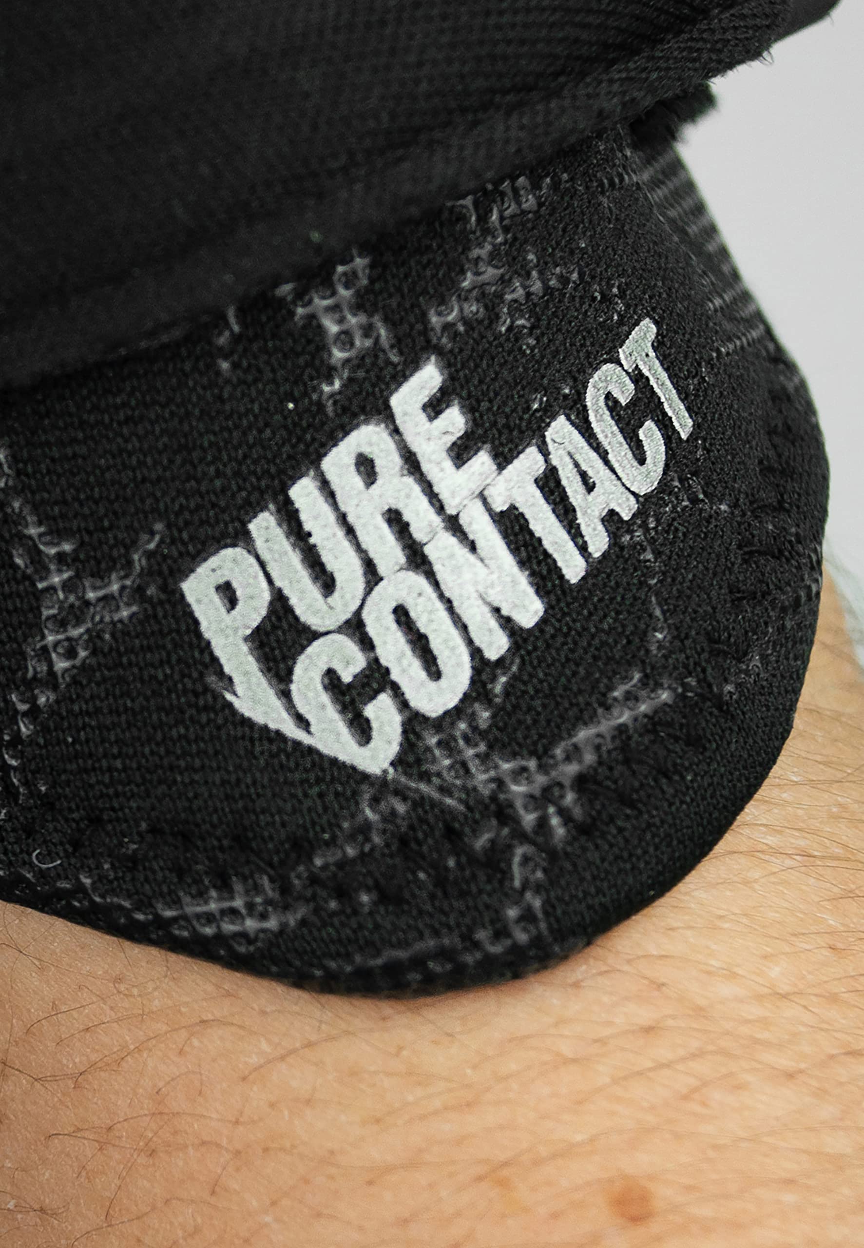 Reusch Pure Contact Infinity Junior rękawice bramkarskie o bardzo dobrej przyczepności i wewnętrznym szwie, 4,5, czarne