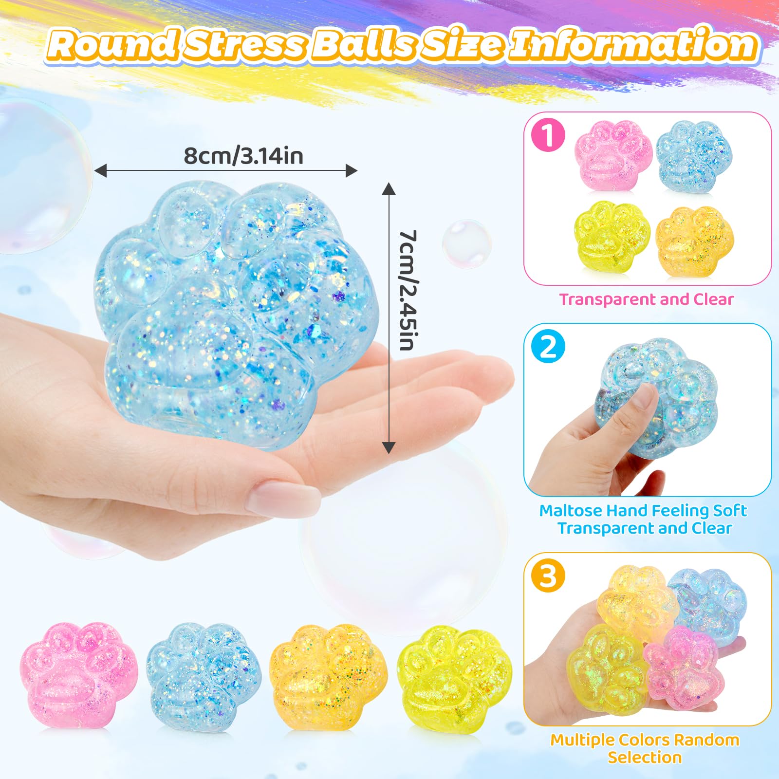 Zampe di gatto Squishy, Taba Squishy, 2 pezzi realizzati a mano in silicone per alleviare lo stress, unisex, taba squishy, antistress, giocattolo ultra morbido di decompressione (rosa + verde