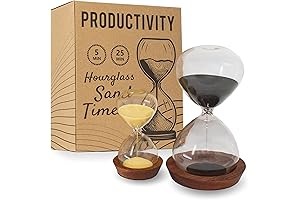 Decorative Hourglass Sand Timer Set: Time Management Productivity Tool