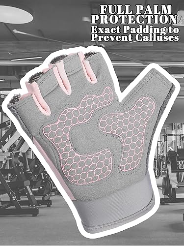 Miniatura 4 de Paquete de 3 guantes de entrenamiento transpirables para levantamiento de pesas para hombres y mujeres, protección completa de la palma, agarre para