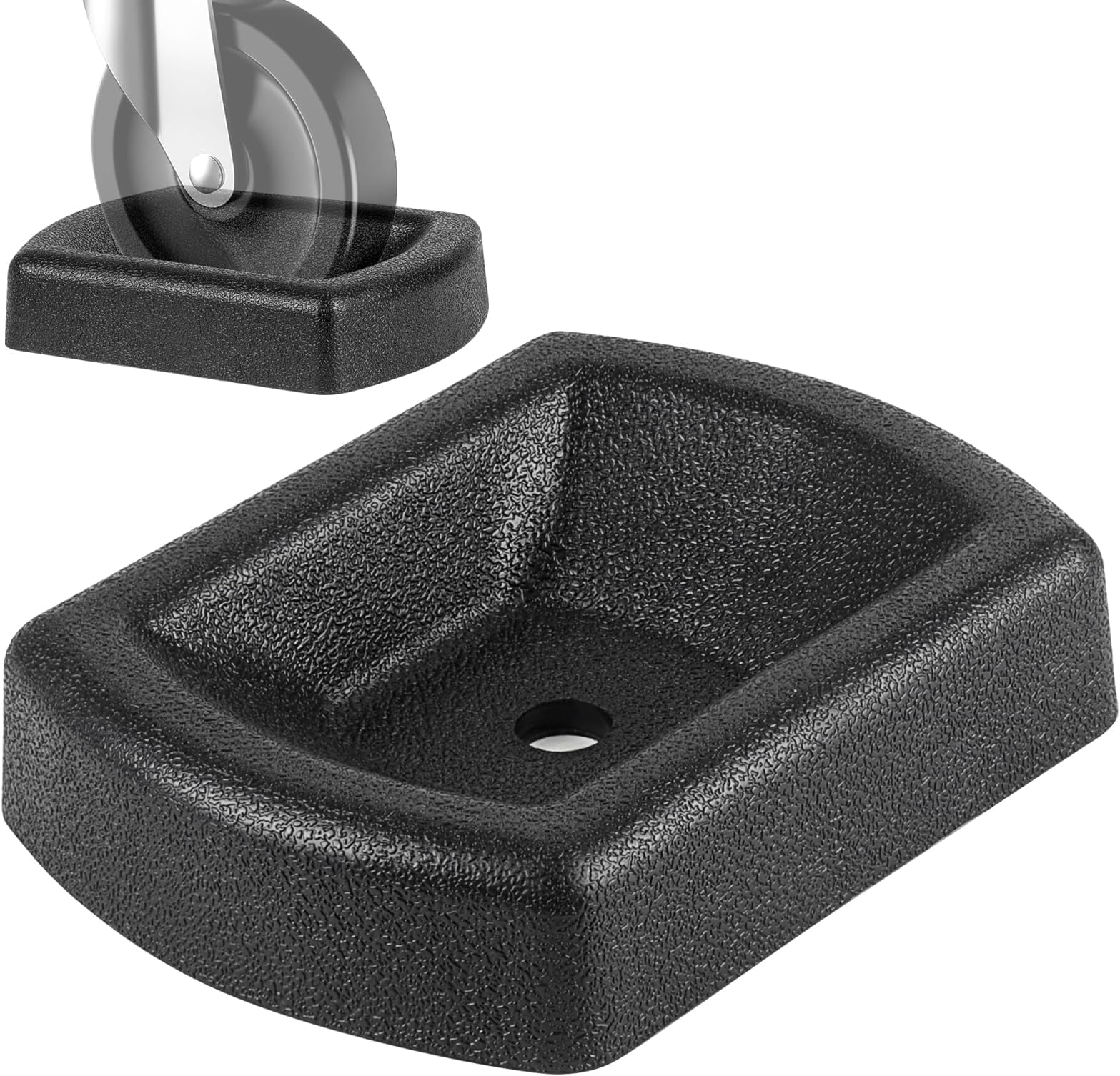 Komokeru Jack Wheel Chock, Heavy Duty Reinforced Rubber