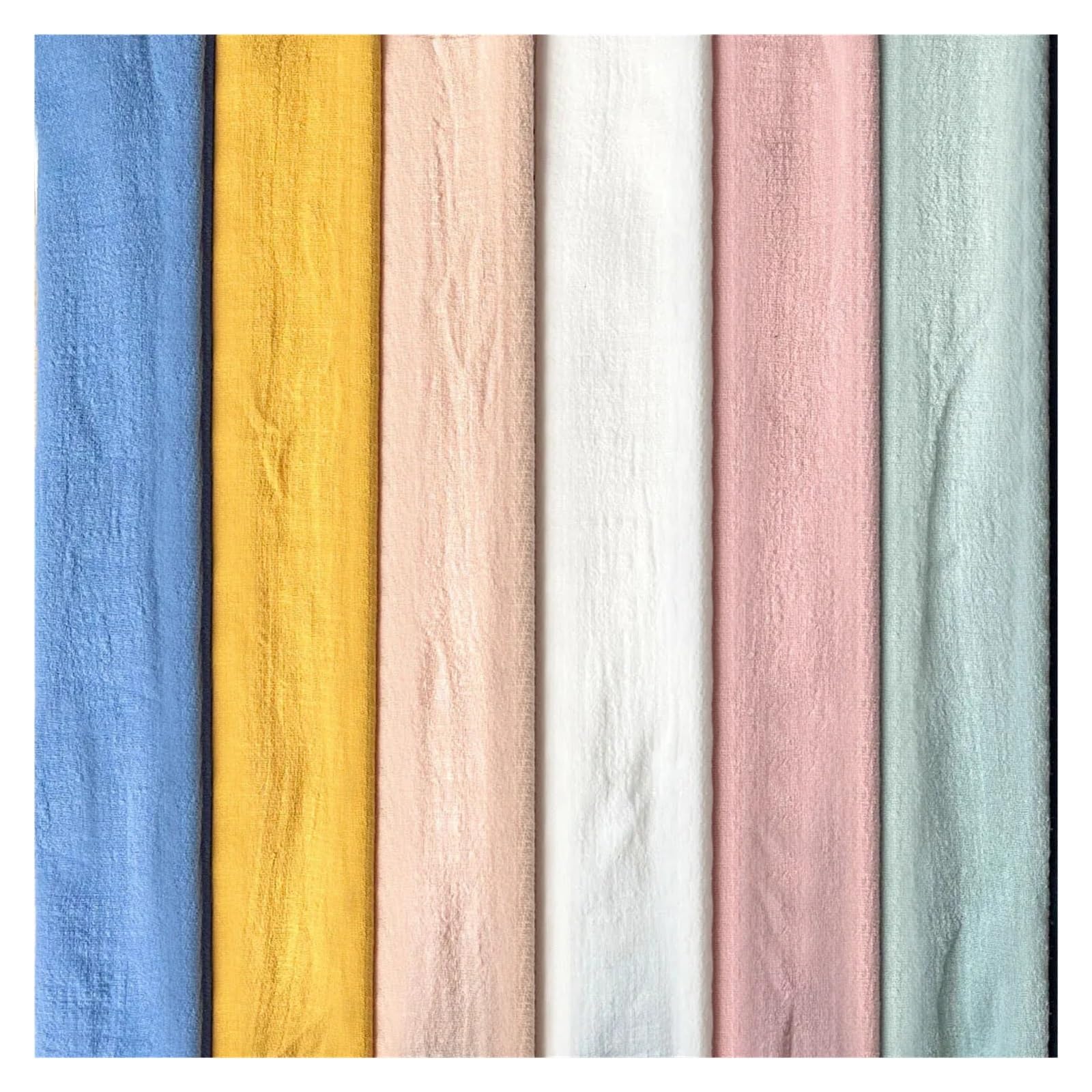 Tela Lino Tela De Algodón Y Lino Fino Flameado Crepé Verano | Artesanía de costura hecha a mano de bricolaje suave y transpirable