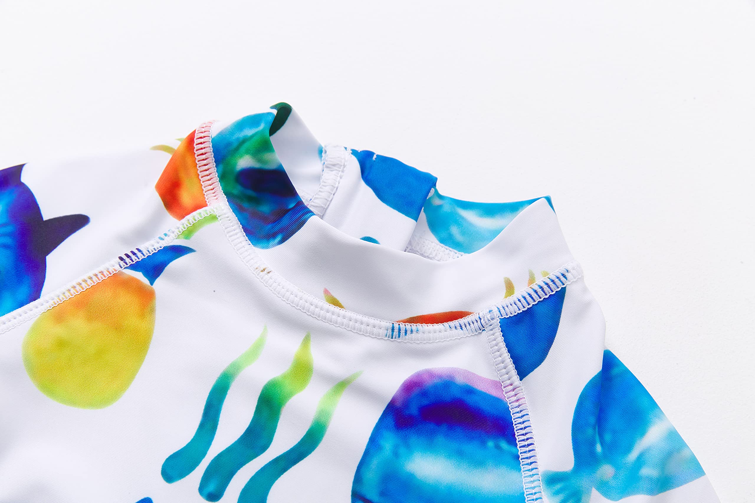 BONVERANO Baby Junge EIN stück Kurzärmel-Kleidung UV-Schutz 50+ Badeanzug MIT Einem Reißverschluss
