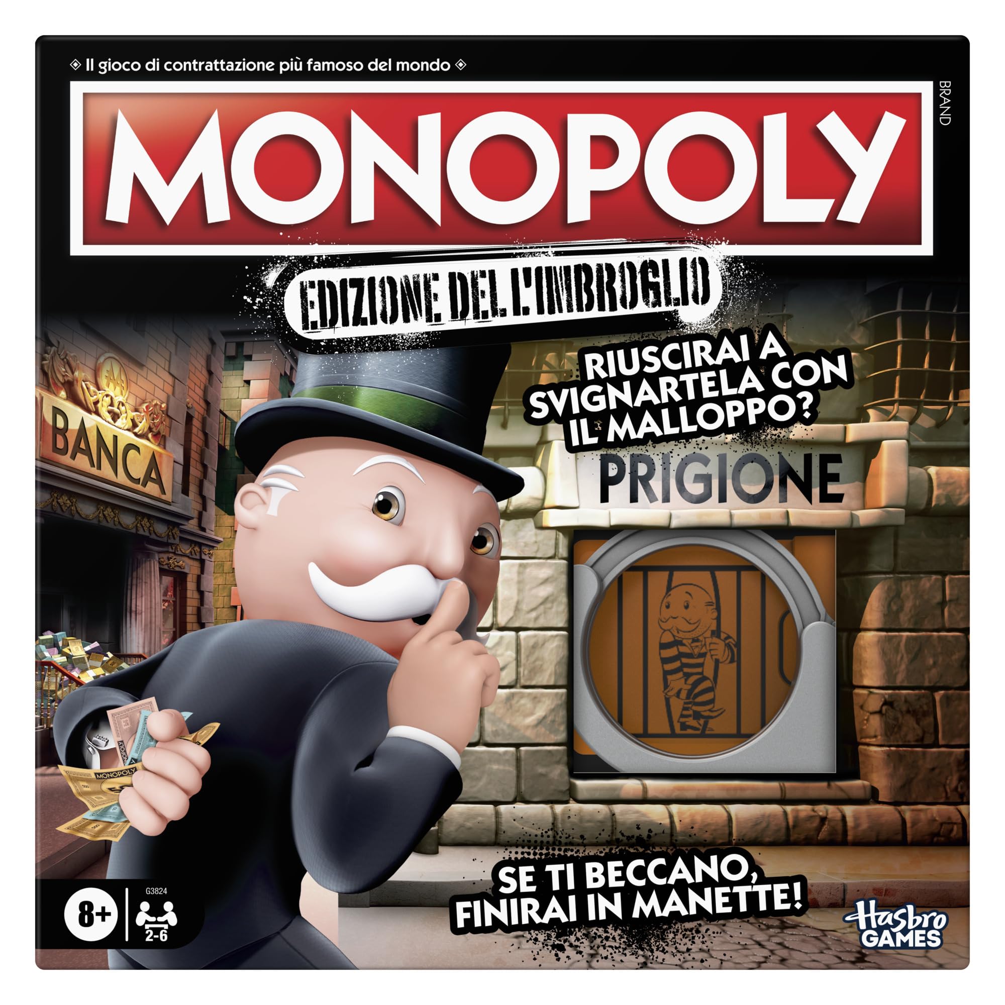 Monopoly: Edizione dell'Imbroglio, gioco da tavolo | Giochi divertenti per famiglie, bambini e bambine, adolescenti e adulti | Da 2 a 6 giocatori | Dagli 8 anni in su | Regali per famiglie