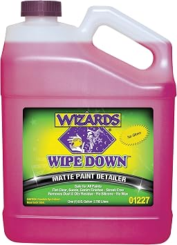 Wizards Wipe Down Matte Paint Detailer Cleaner - 1 Gallon