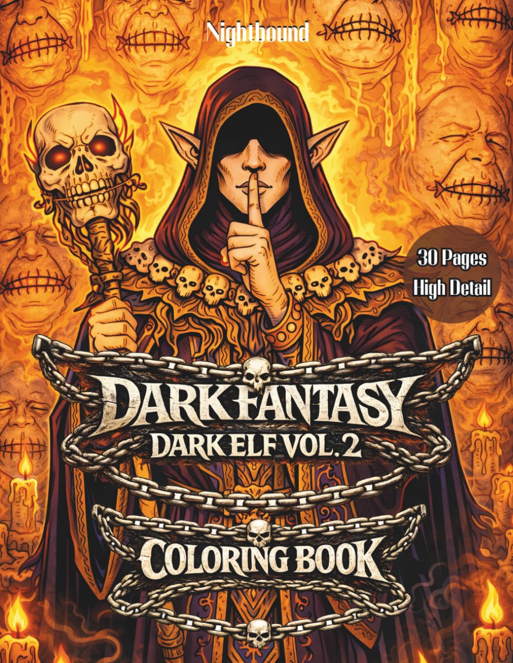 Dark Fantasy: Dark Elf – Vol. 2 Rituals of the Shadow An Adult Coloring Book
