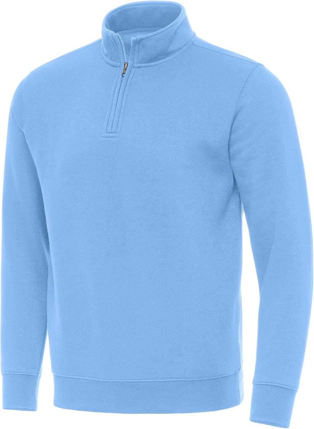 Antigua Men’s Victory Quarter-Zip Fleece, Midweight Cotton-Poly Brushed Back Pullover, Warm Cozy Athletic Fan Favorite Top