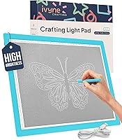 Vista 1 de iVyne Almohadilla de luz con cable para desmalezar vinilo - Caja de luz A4 para dibujar - Tablero de luz para trazar - Caja de luz para pintura
