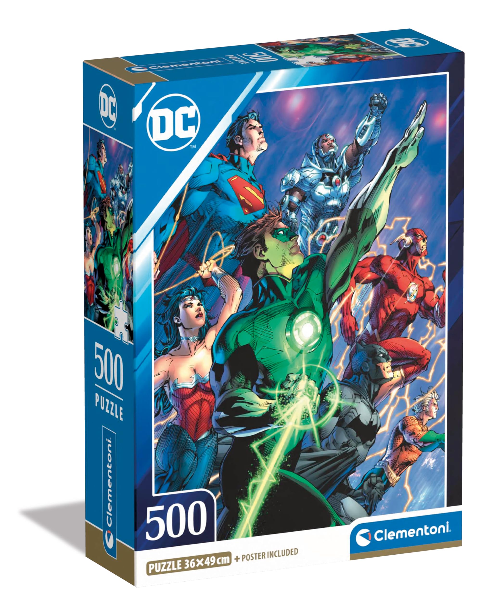 New Clementoni Dc Justice League 2 Jigsaw Puzzle (500 Pieces) 35532