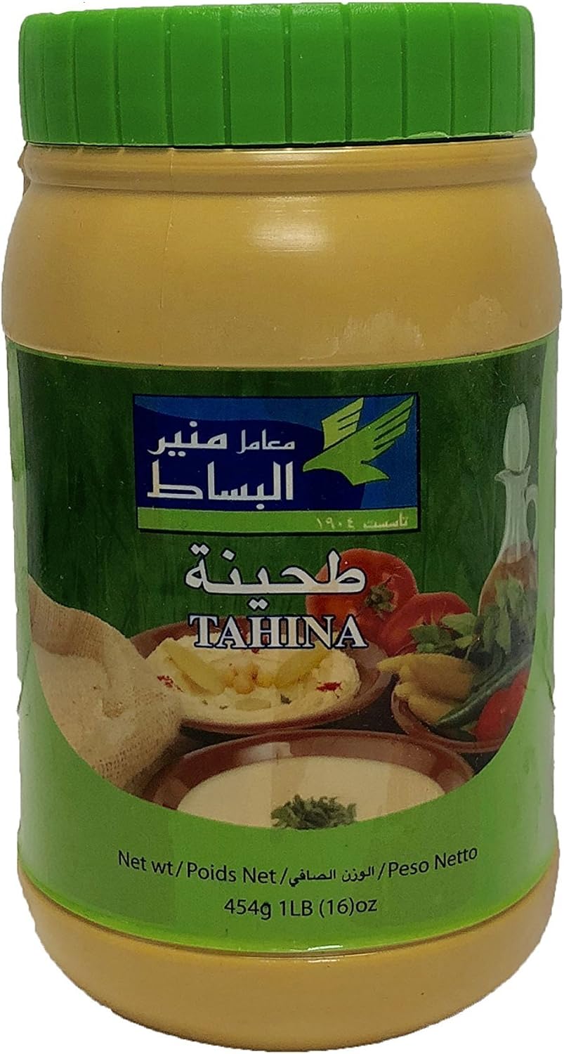 Mounir Bissat Tahini 454 g (1lb) 100 Sesame Seeds Roasted Sesame Seeds