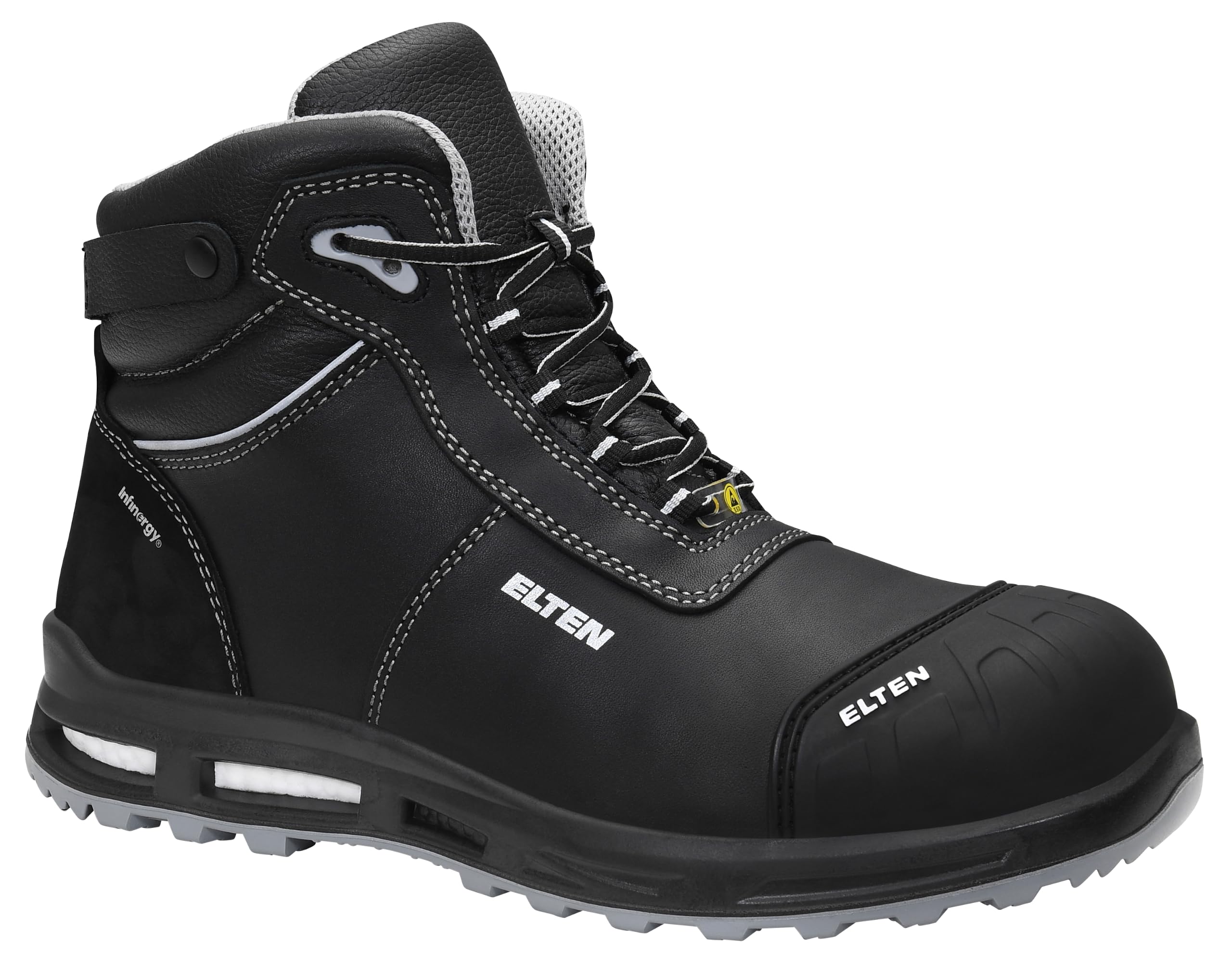 ELTEN REACTION XXT Pro RFID Mid ESD S3S | Sicherheitsschuhe für Damen & Herren, Kunststoffkappe, leicht, atmungsaktiv
