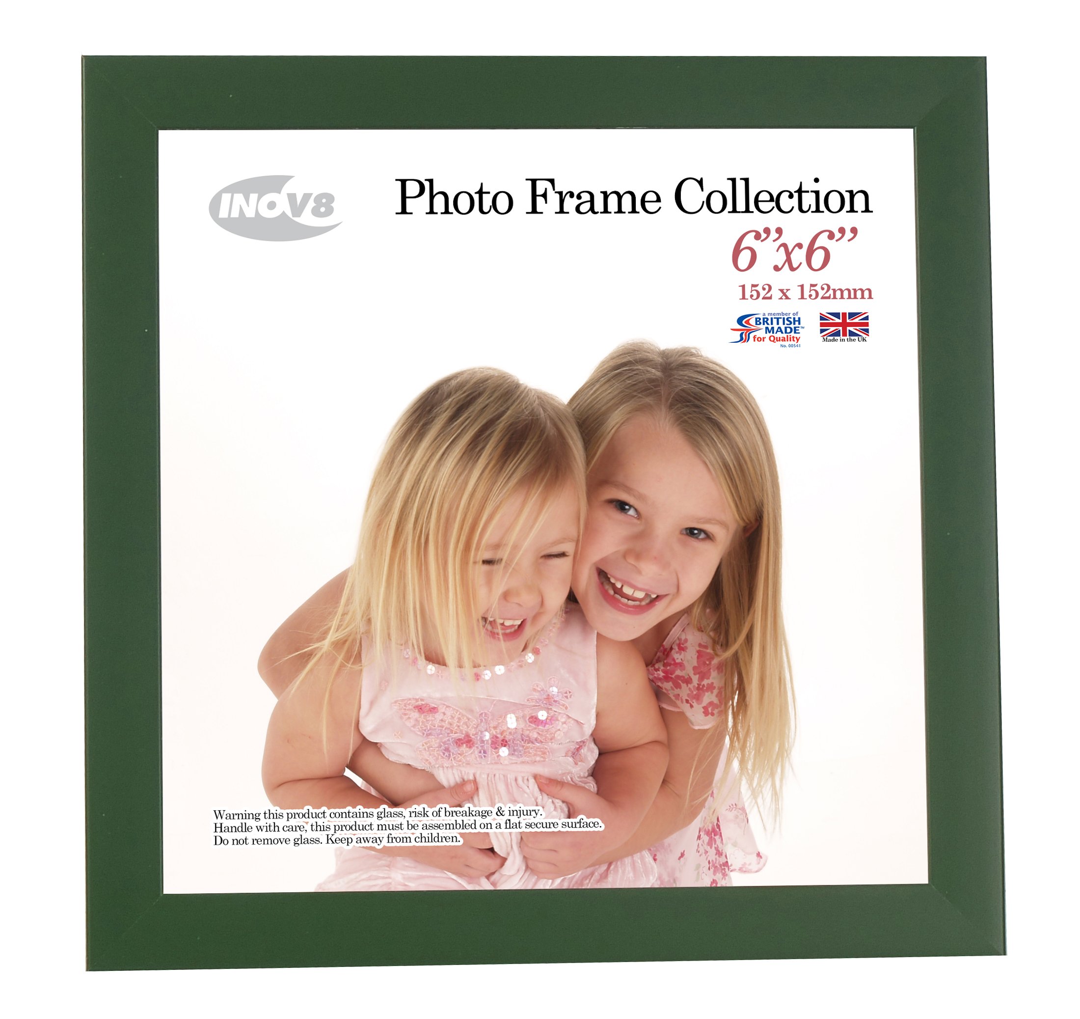 Inov8 Racing Green Framing Pfvs-Ragr-66 Photo Frame 6X6 1Pk, Wood