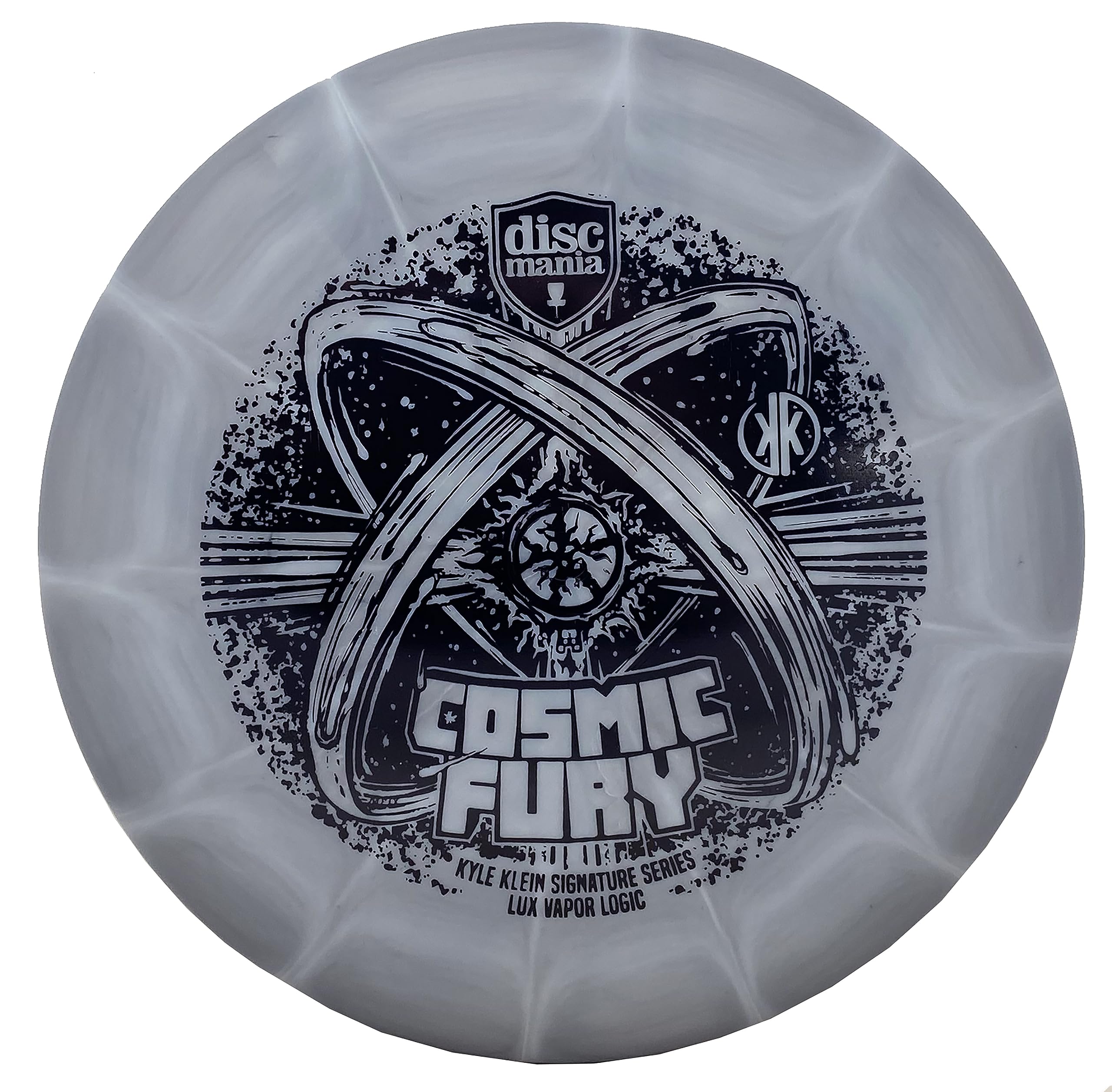 Discmania Cosmic Fury - Kyle Klein Signature Series Lux Vapor Logic Disc Golf Putter, Disc Golf Approach Disc 173-176g (Grey)