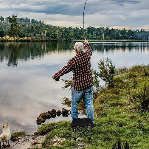 Miniatura 2 de Taburetes portátiles ligeros plegable pequeño taburete plegable para pesca y picnic Silla de camping al aire libre compacta