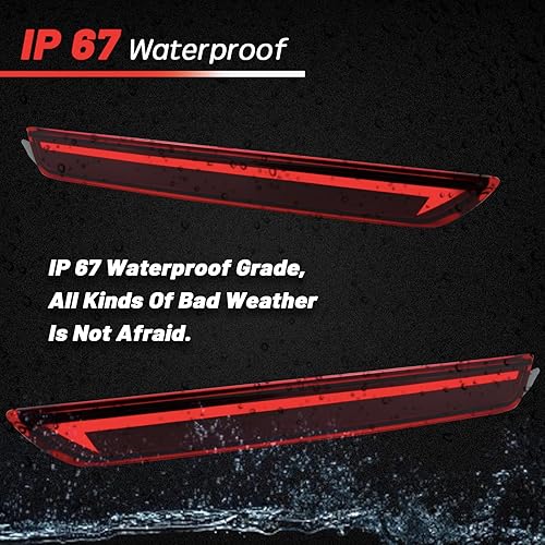 Miniatura 3 de Reflectores LED rojos para parachoques trasero, luces antiniebla, luces traseras compatibles con Mazda CX-30 CX-50, accesorios de función de señal