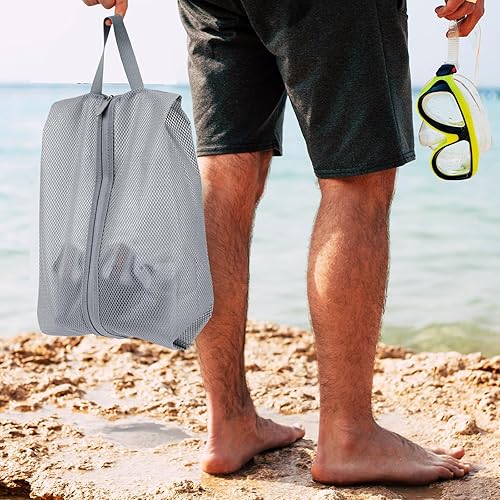 Vista 6 de Fixwal Bolsas de zapatos para viajes, Gris