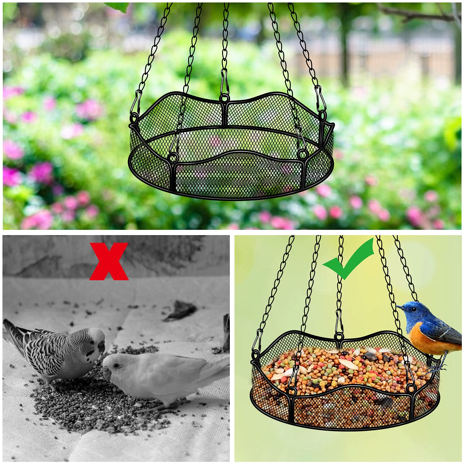 Mangiatoia Per Uccelli Da Finestra Mangiatoia Per Uccelli Mangiatoia Per Uccelli Con Vassoio Rimovibile Mangiatoia Per Uccelli Classica Per Piccoli Uccelli 74212949 - Foto 5