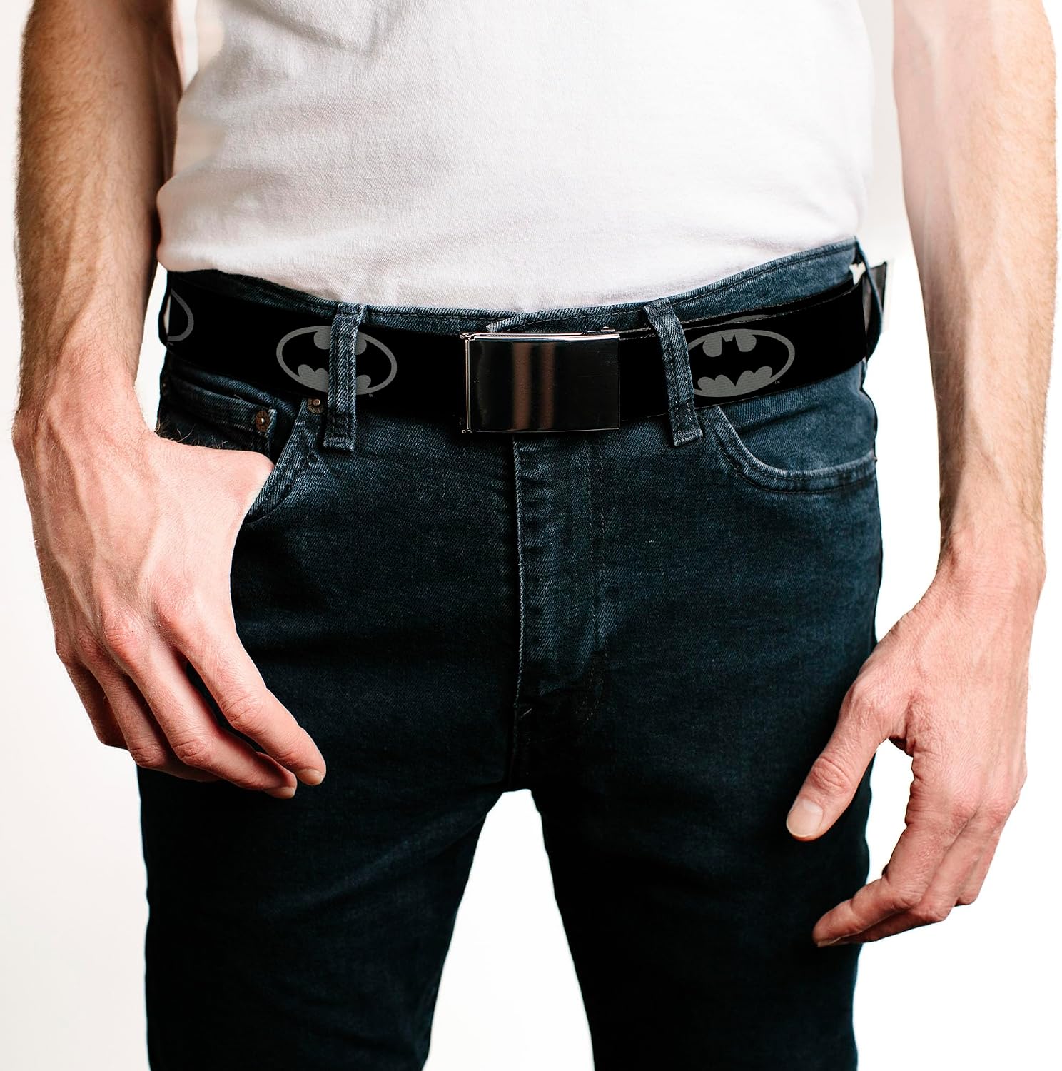 Buckle-Down Unisex Adult Buckle-down Web Belt Batman 1.25"