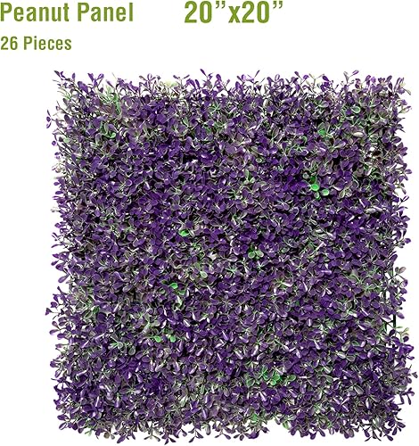 Miniatura 71 de 6 paneles artificiales de boj de 20 x 20 pulgadas, pantalla de privacidad para plantas de seto topiario, pantalla de privacidad de hiedra sintética